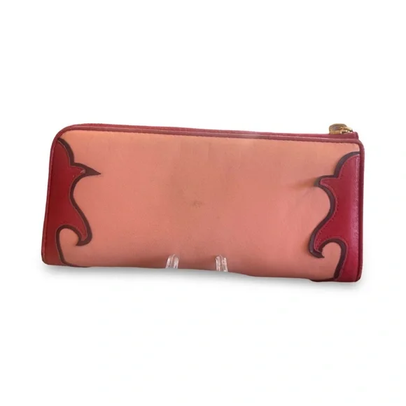 Miu Miu Red and Pink Rose Limited Edition 3/4 Zip Long Wallet - Picture 9 of 15